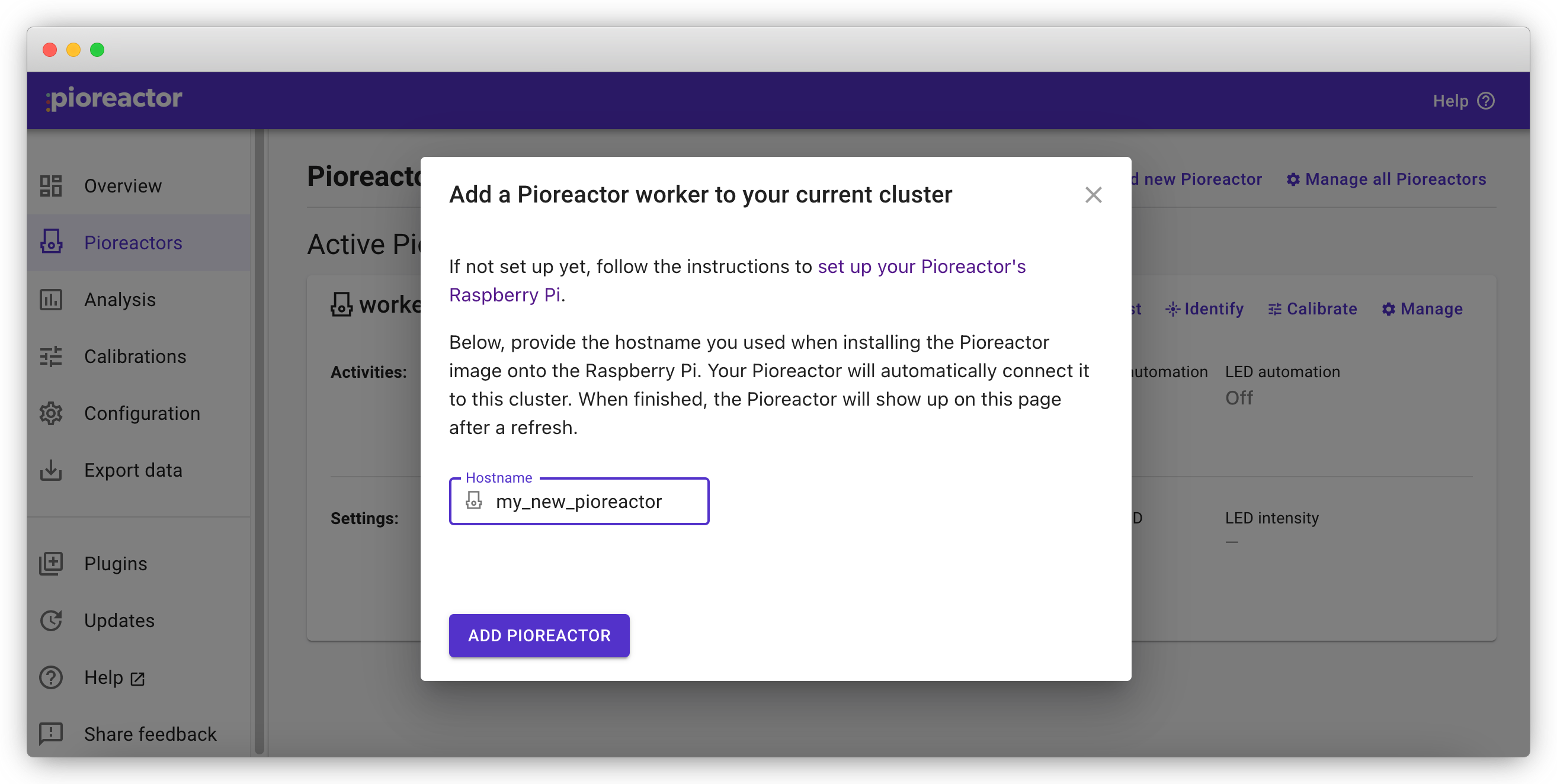 Software installation | Pioreactor Docs