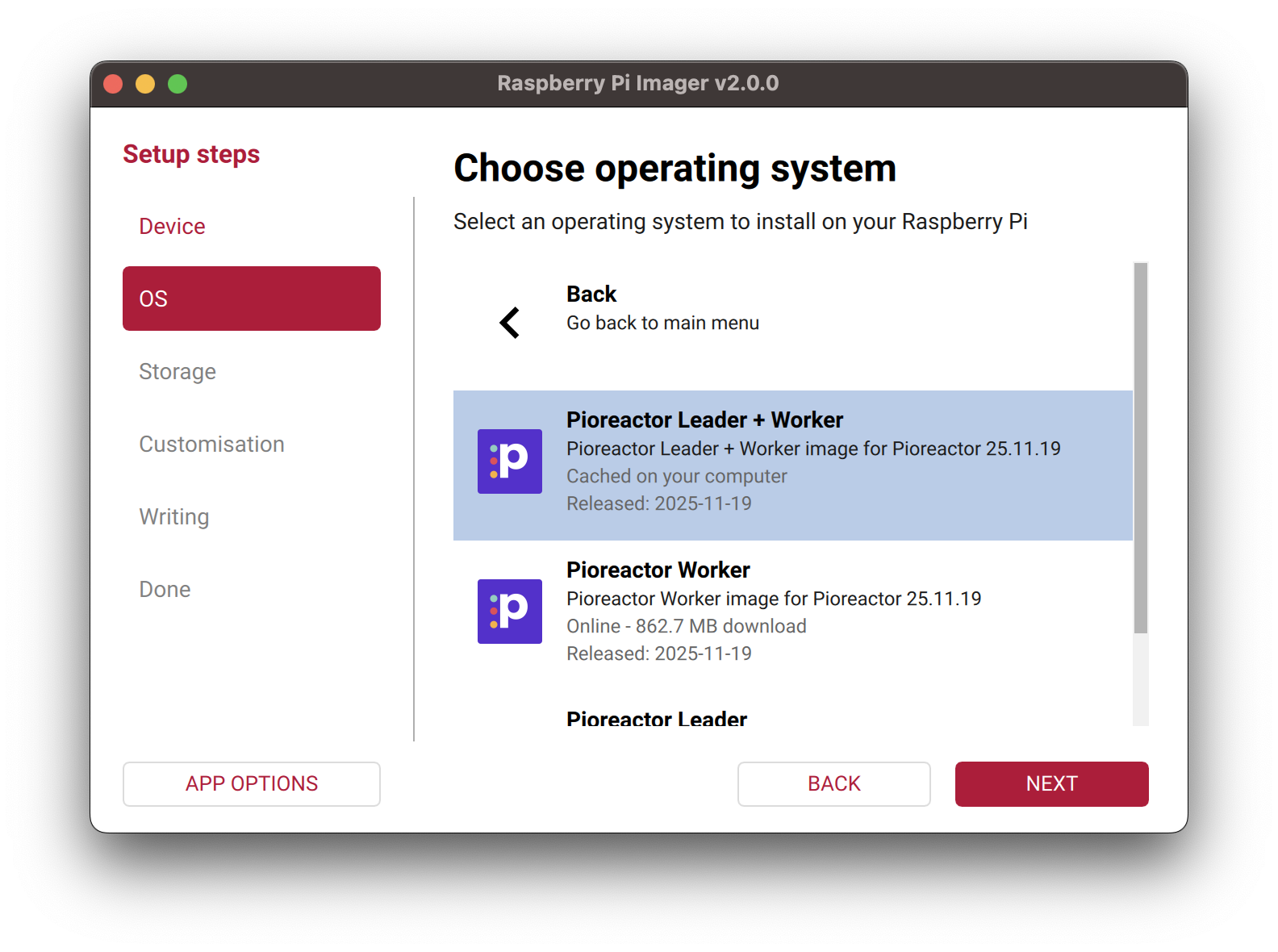 Choose leader + worker